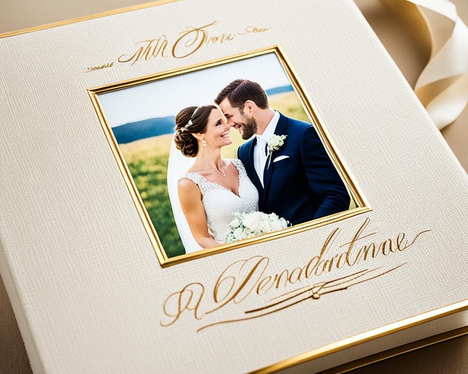 Premium Hochzeitsalbum Leineneinband