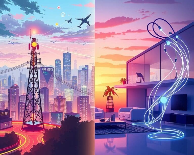 5G vs. Glasfaser: Was ist schneller für Zuhause?