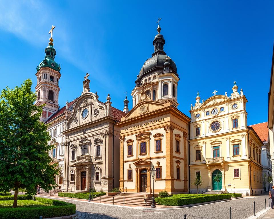 Barocke Kirchen in Zagreb, Kroatien