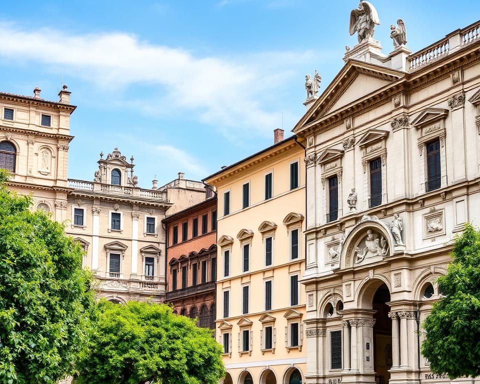 Historische Gebäude in Pavia