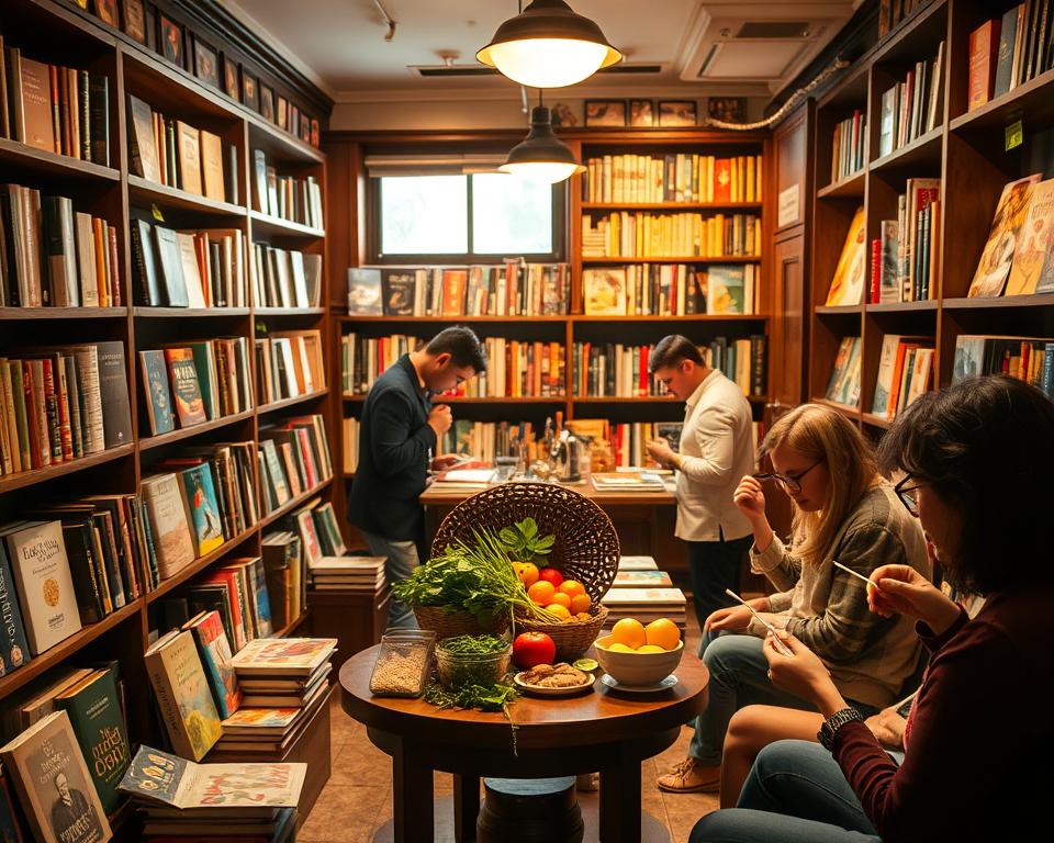 Kulinarische Lesungen in Buchhandlungen