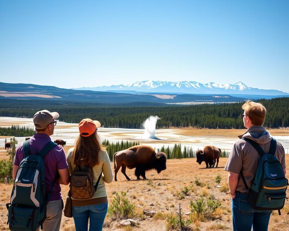 Wildtiere beobachten im Yellowstone-Nationalpark