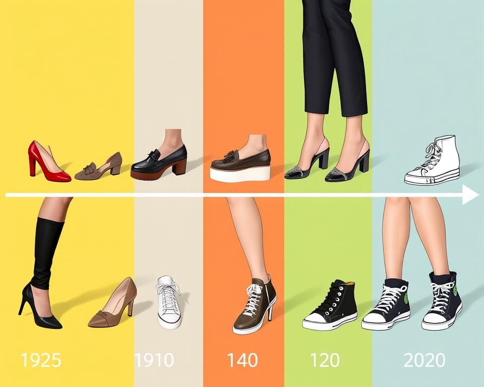 Evolution der Schuhmode