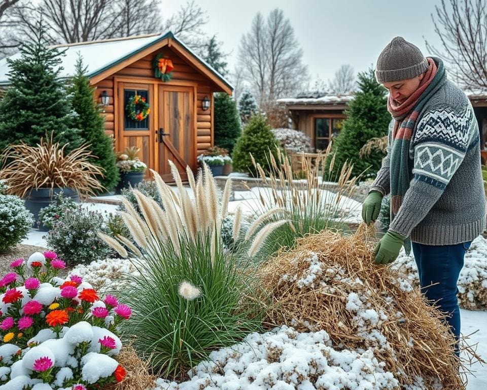 Garten winterfest machen