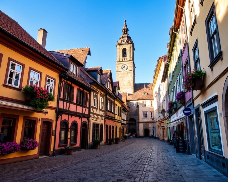 Mittelalterliche Straßen in Sibiu, Rumänien