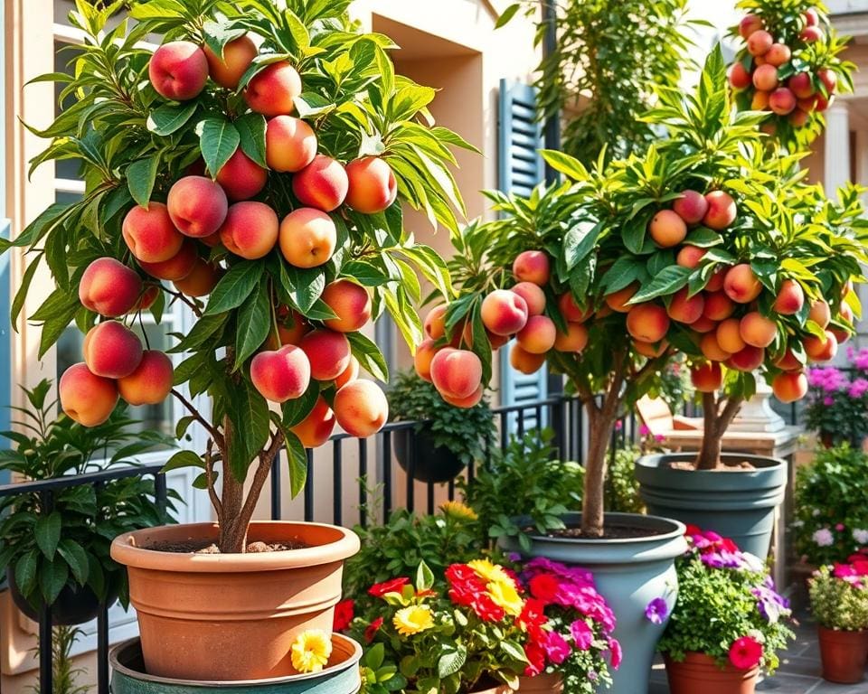 Obstbäume im Kübel auf Balkon und Terrasse