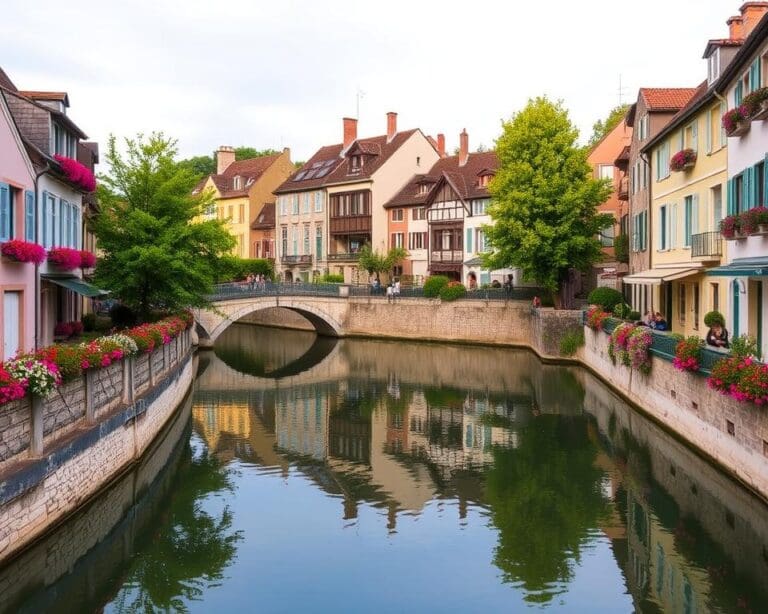 Pittoreske Kanäle in Annecy, Frankreich