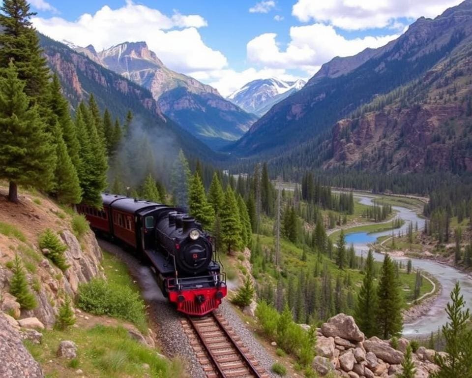 Zugfahrten in den Rocky Mountains