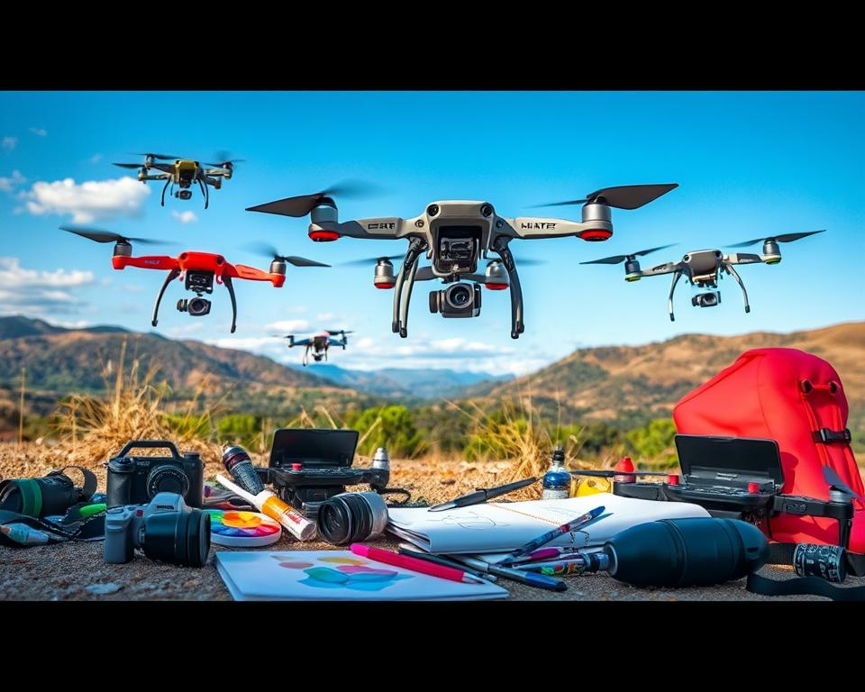 Drohnen und Zubehör für kreative Projekte nutzen