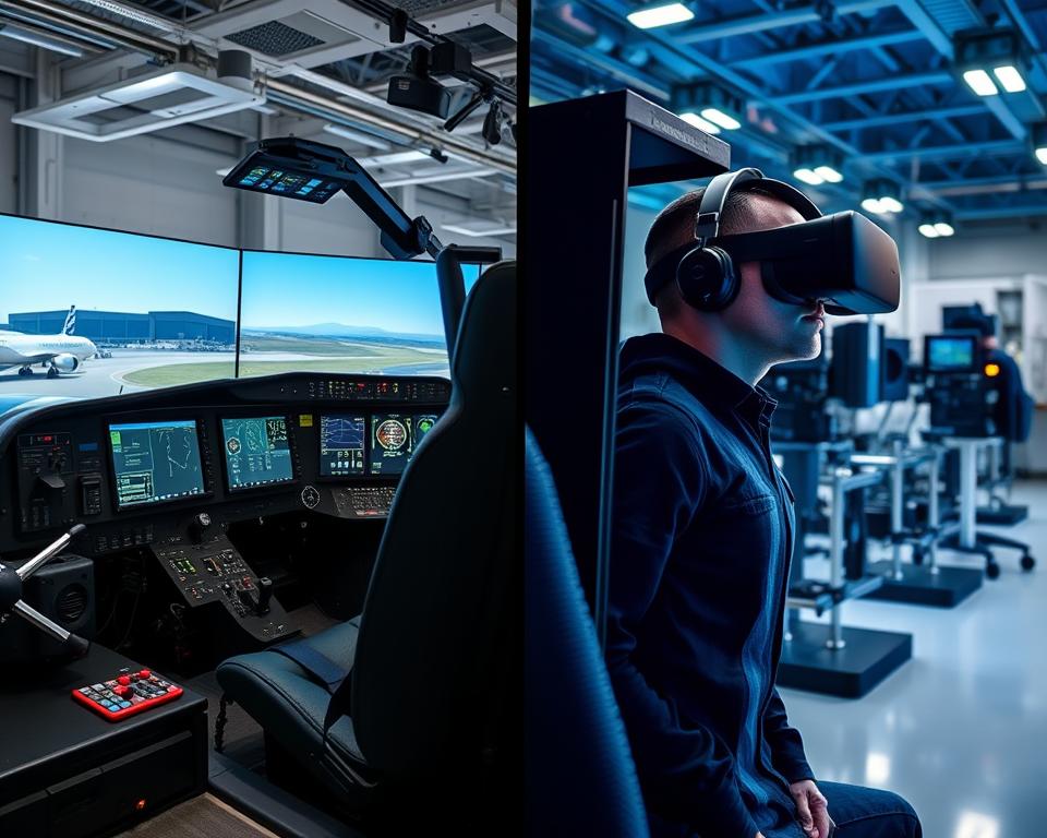 Flugsimulatoren und VR-Trainingssysteme im Vergleich