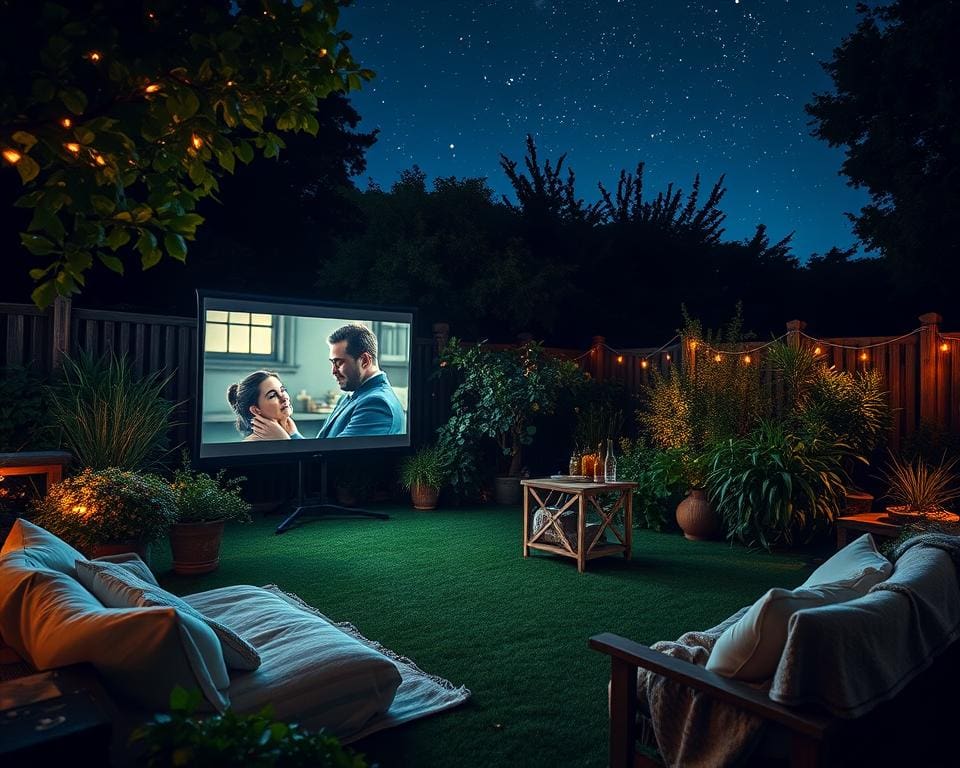 Heimkino im Garten: Filmabende unter Sternen