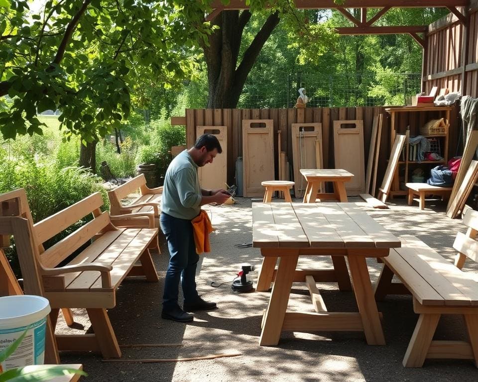 Outdoor-Möbel selbst bauen: So geht's