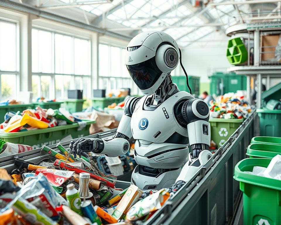 Recyclingroboter in der Mülltrennung