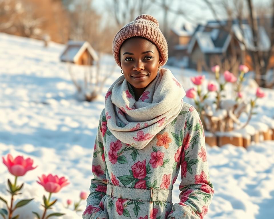 Saisonale Mode für Frühlingsgefühle im Winter