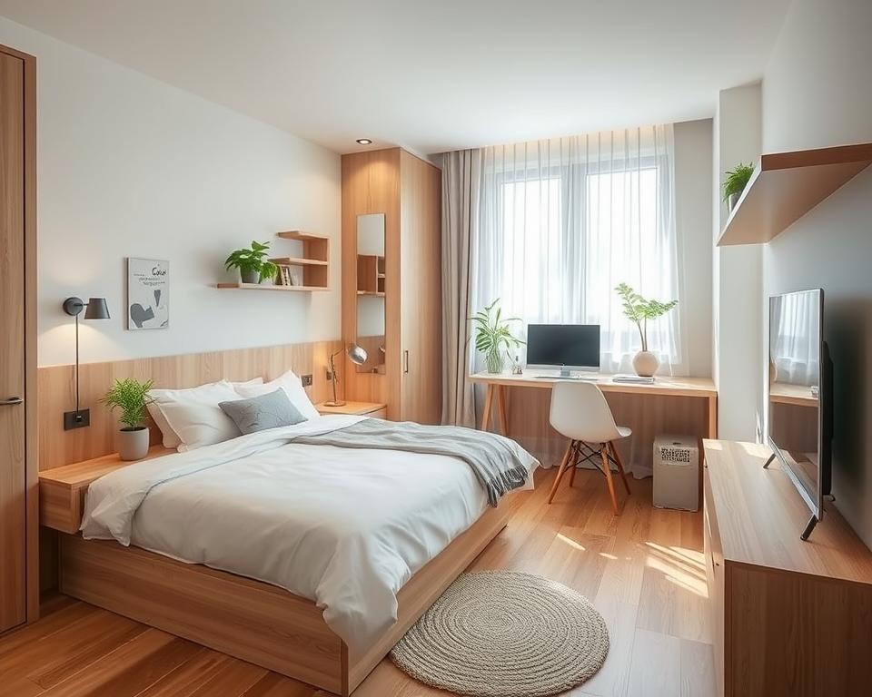 So richtest du dein Schlafzimmer platzsparend ein