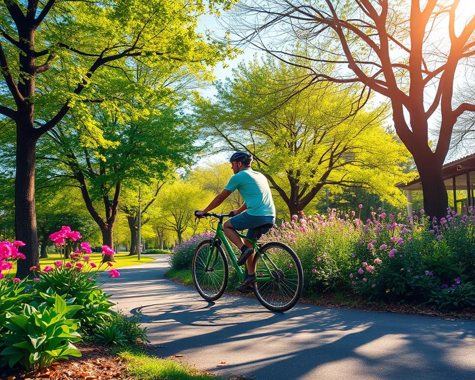 Umweltfreundliches Fahrradfahren