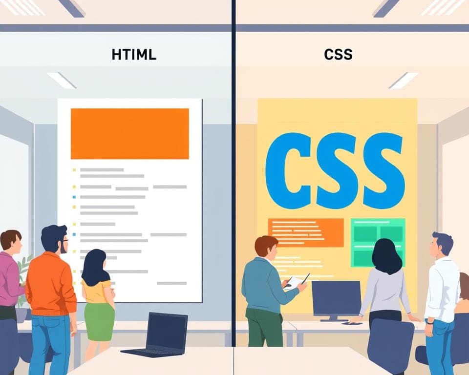 Was ist der Unterschied zwischen HTML und CSS?