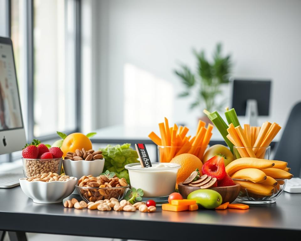 gesunde Snacks für die Arbeit