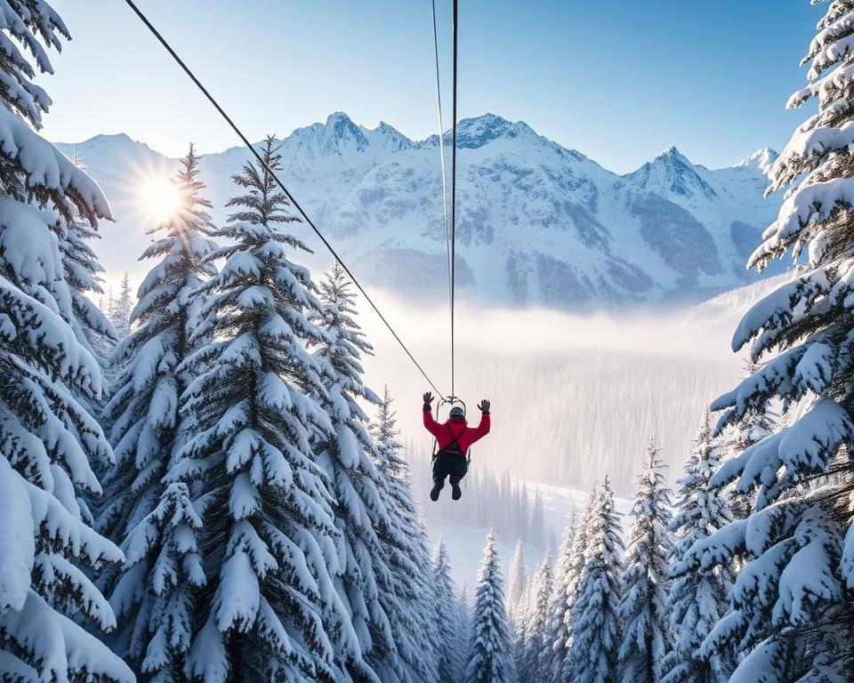 Adrenalin pur beim Flying Fox in Hinterglemm