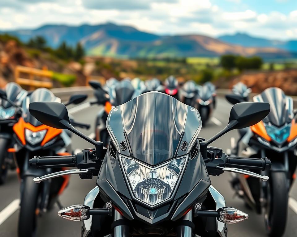 Aerodynamische Motorradscheiben Aerodynamische Motorradscheiben