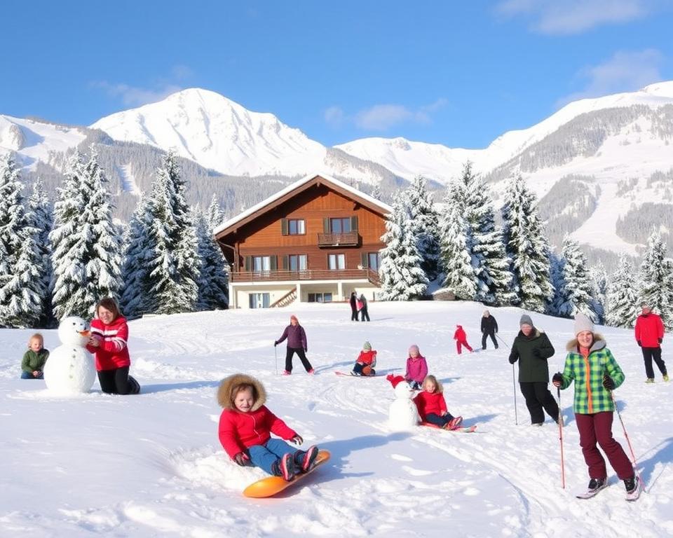 Aktivitäten im Schnee für die ganze Familie