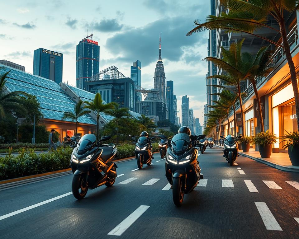 Autonome Motorräder für smarte Städte