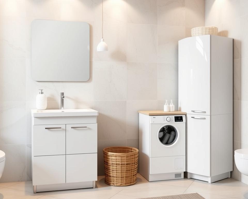 Badezimmermöbel mit Hochglanz