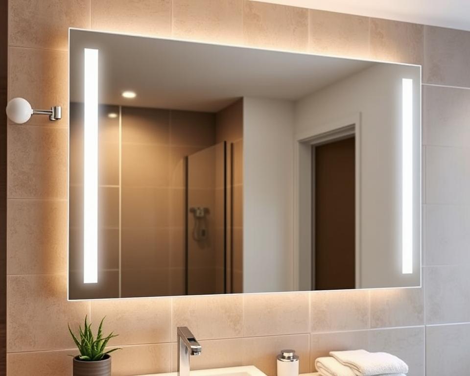 Badspiegel mit integrierter LED-Beleuchtung