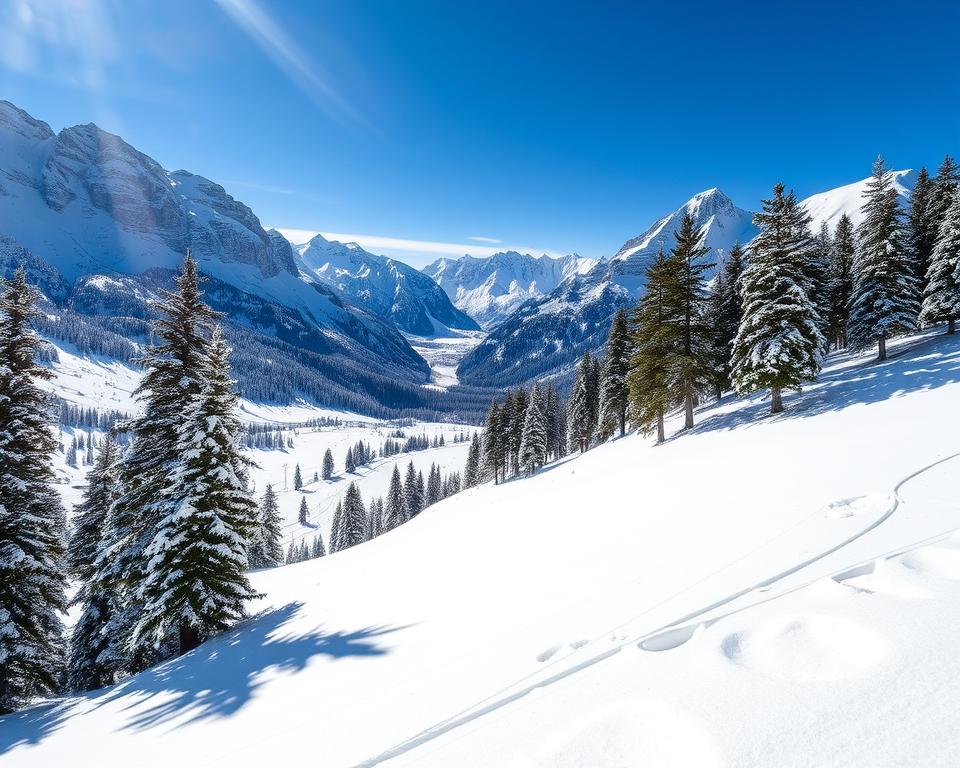 Berglandschaften im Winter