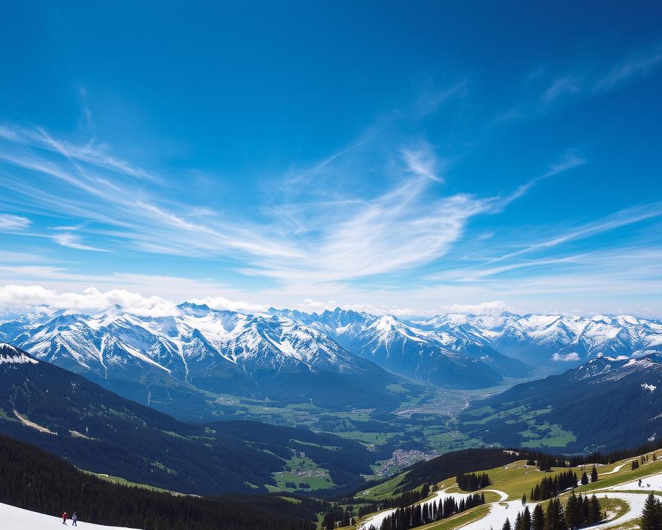 Bergpanorama in den Alpen