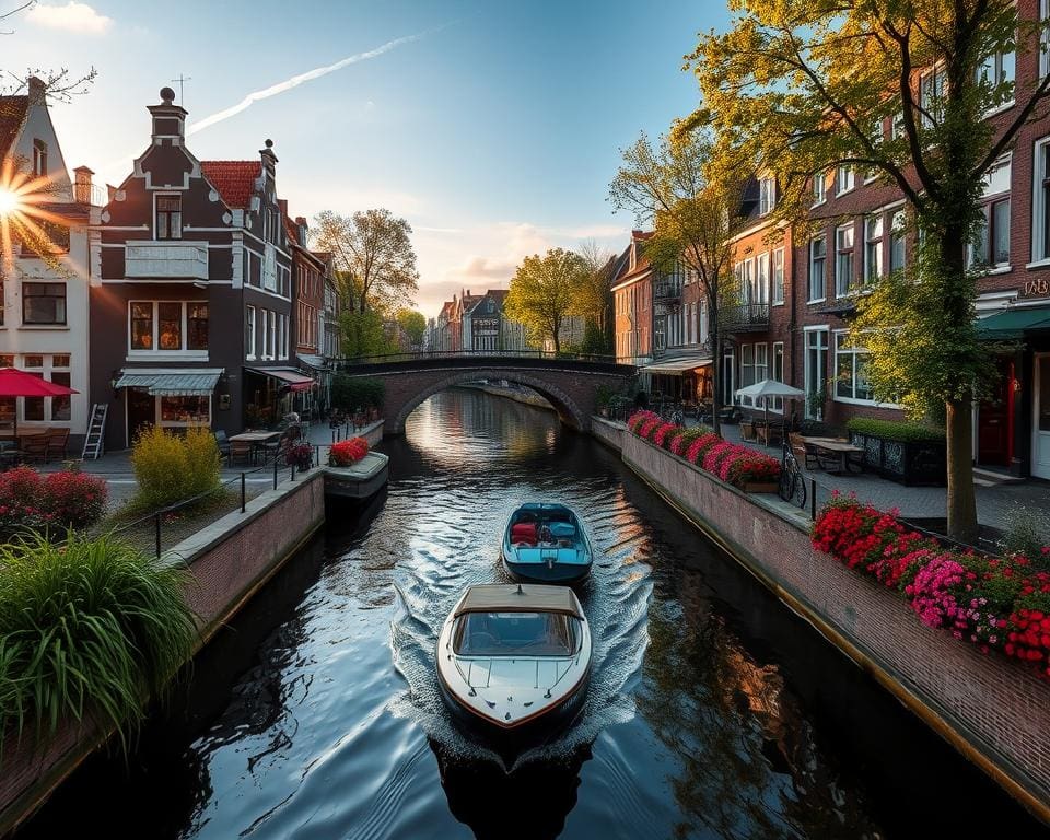 Bootsfahrten durch die romantischen Kanäle in Utrecht