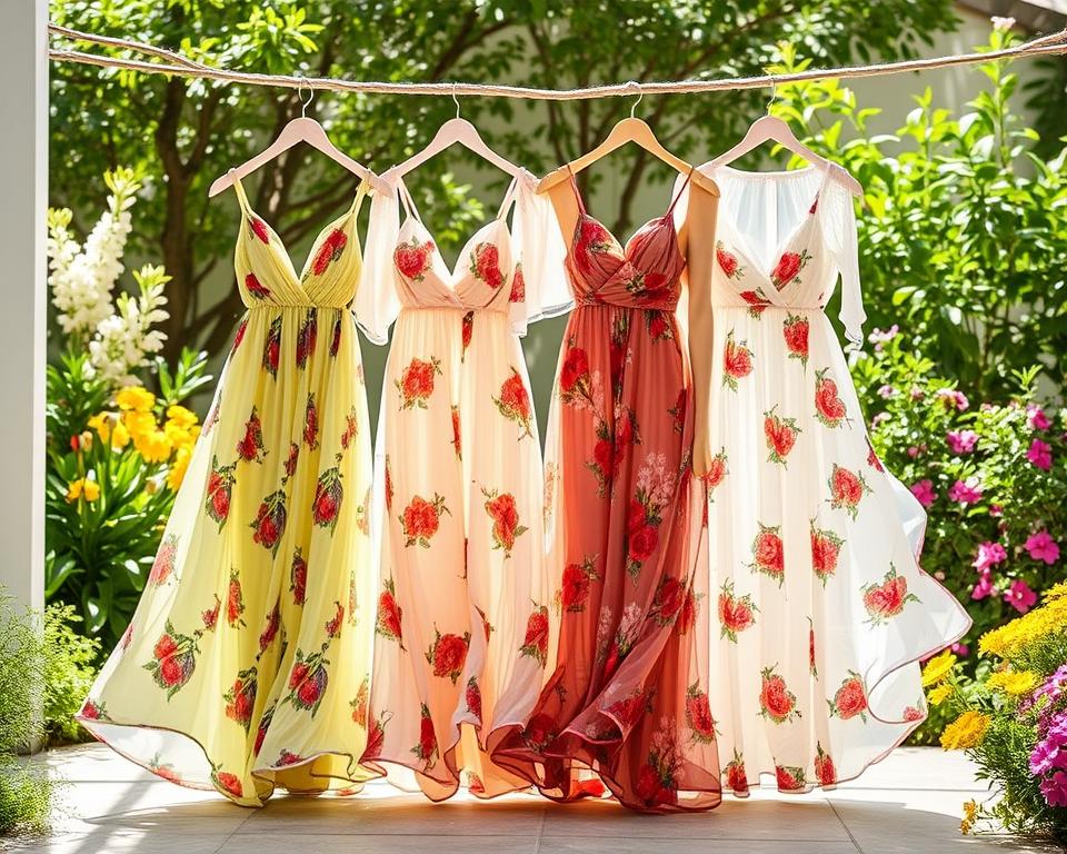 Chiffonkleider mit Prints: Leichtigkeit trifft auf Stil