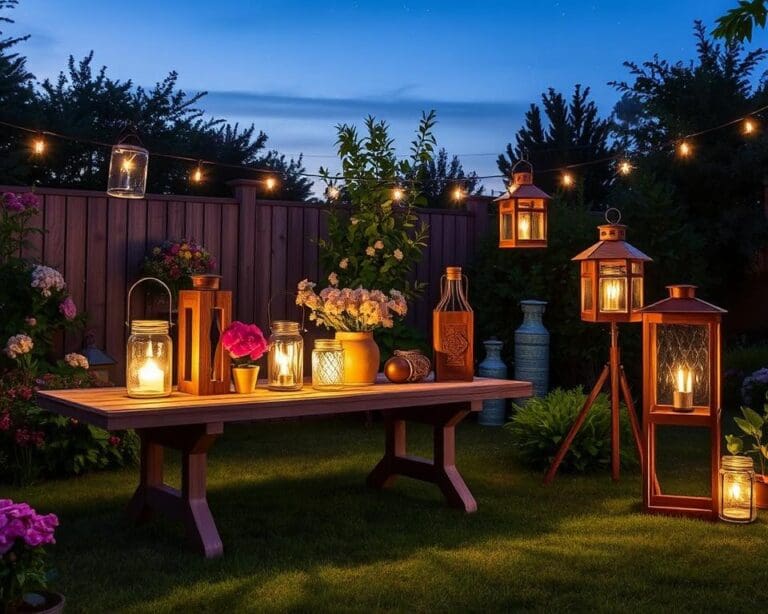 DIY-Outdoor-Lampen: Lichtquellen selbst gestalten