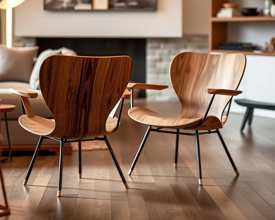 Design-Stühle Holz und Metall Design-Stühle Holz und Metall