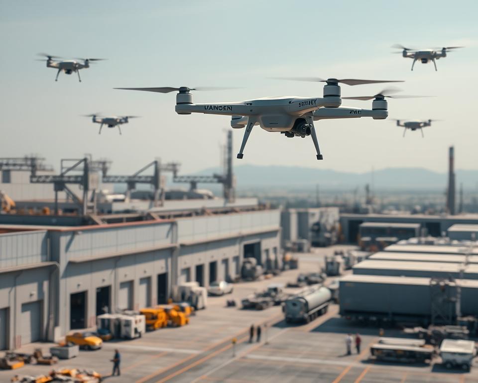 Einsatz von Drohnen zur Sicherheit in der Industrie