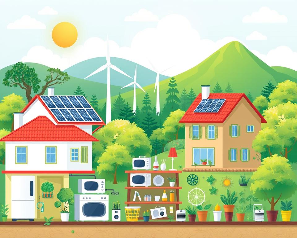 Energieeinsparungstechnologien beeinflussen die Umwelt