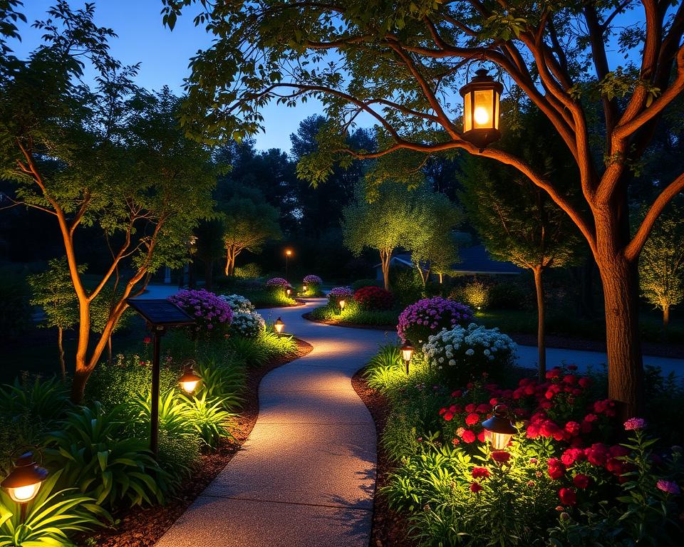 Energiesparende Gartenbeleuchtung