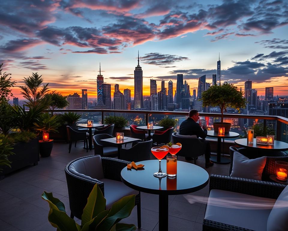 Exklusive Rooftop-Bars für Drinks mit Panoramaaussicht