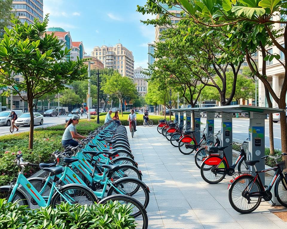 Fahrradverleiher und nachhaltige Mobilität