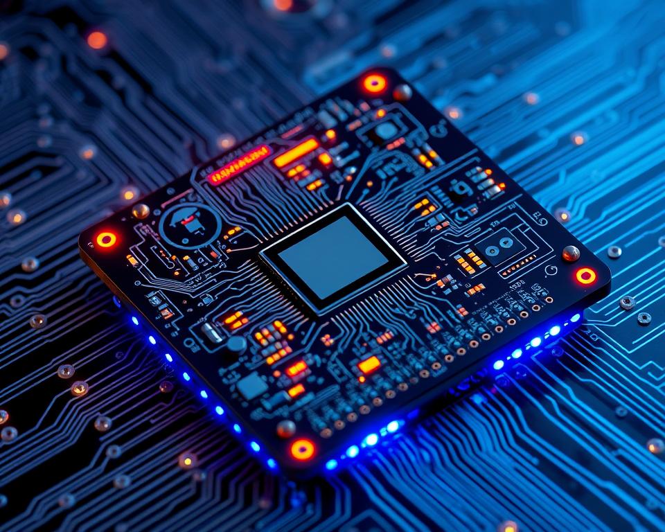Fortschrittliche Mikroelektronik in Chips für KI-gesteuerte Roboter