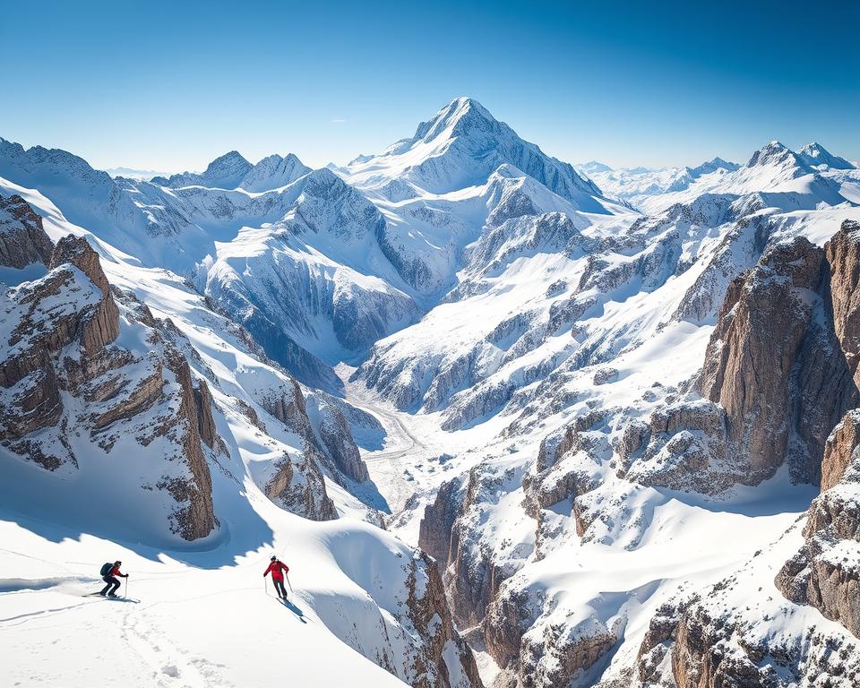 Freeride-Routen Mont Blanc