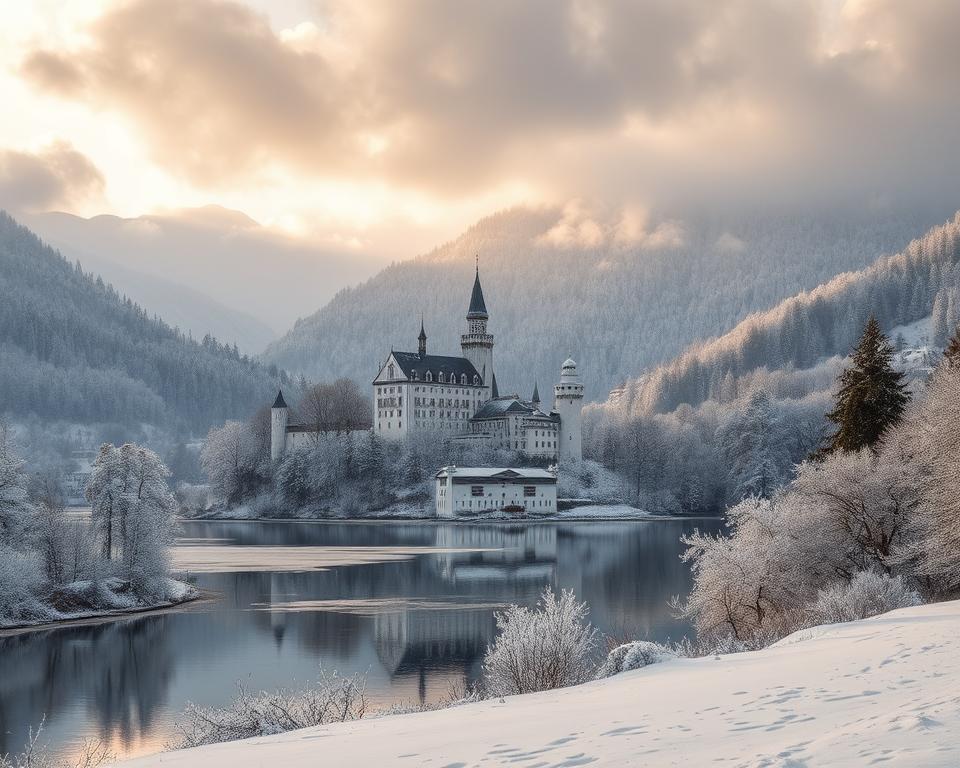 Füssen: Königsschlösser in Winterlandschaft