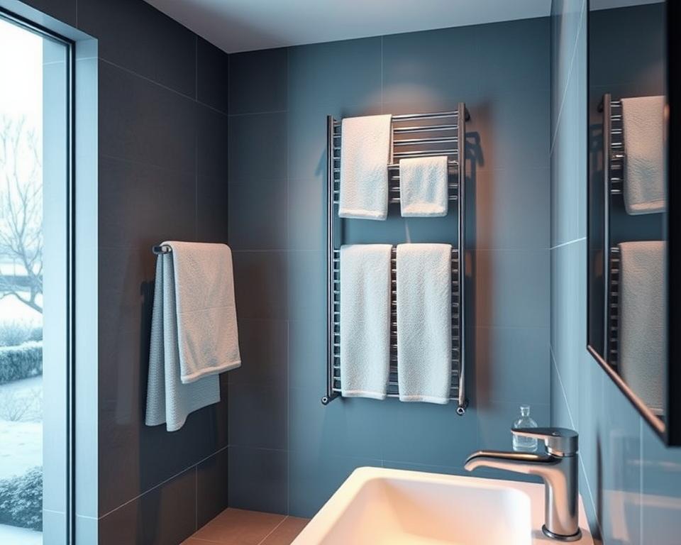 Handtuchheizkörper im Badezimmer