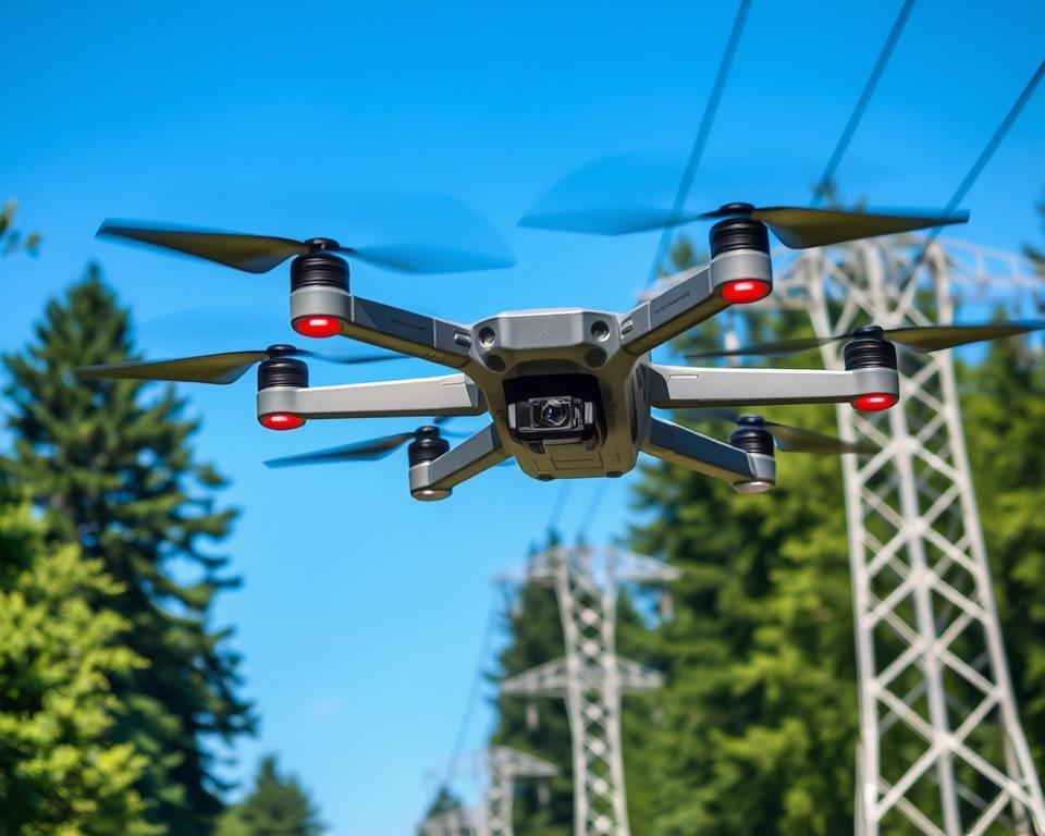 Können Drohnen die Überwachung von Stromleitungen verbessern?