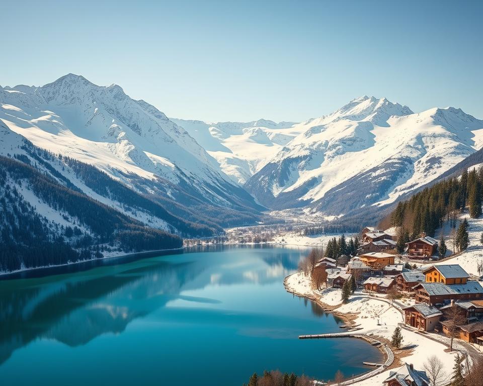 Lage von Tignes im französischen Hochgebirge