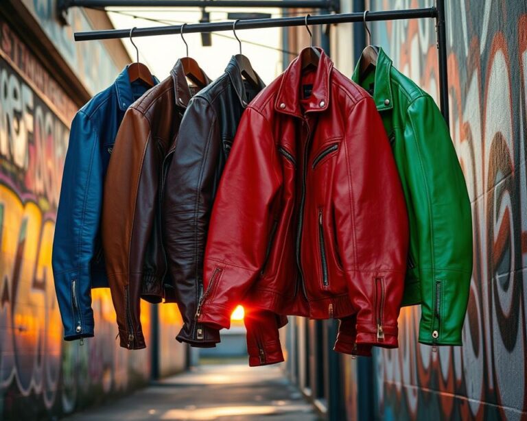 Lederjacken in knalligen Farben: Der rebellische Klassiker neu gedacht