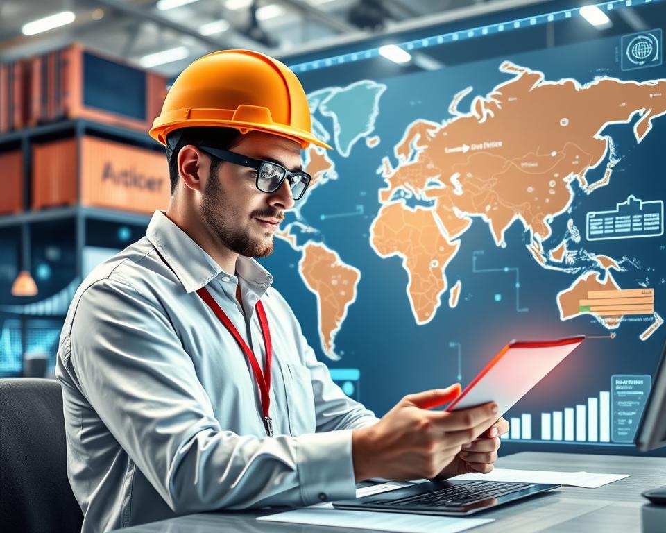 Logistikmanager und Strategien für den globalen Handel
