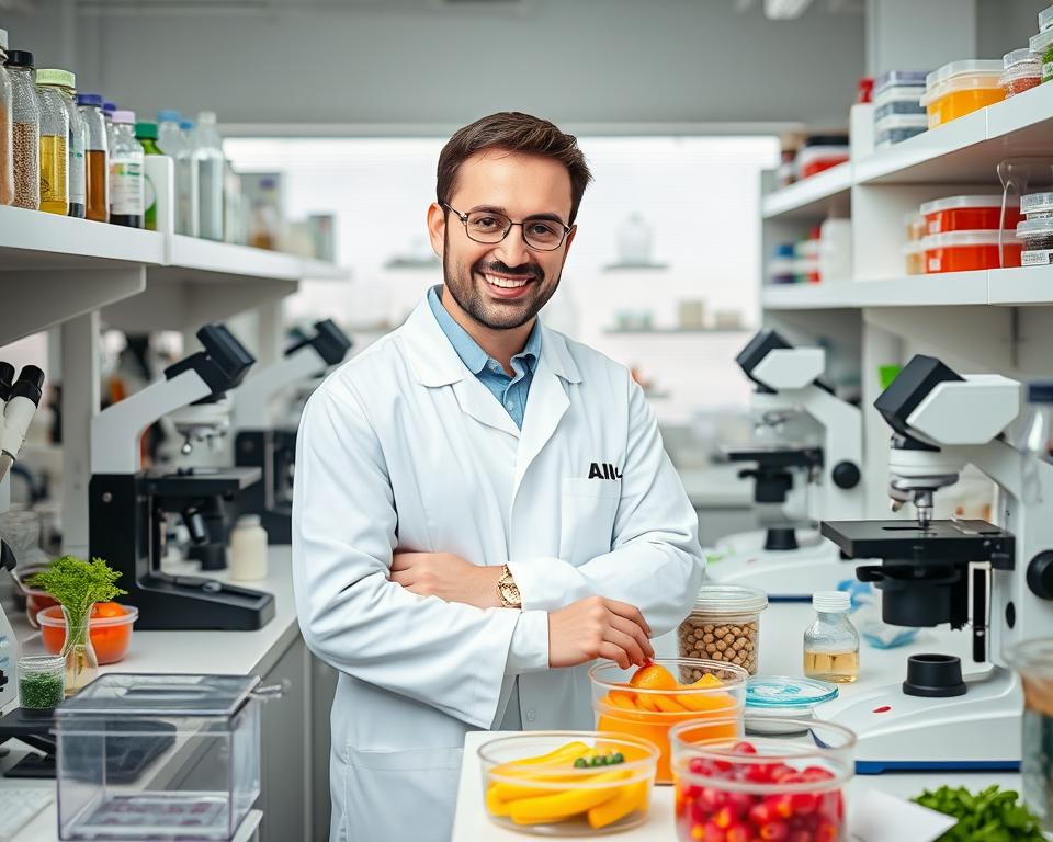 Mikrobiologe Forschung gesündere Lebensmittel