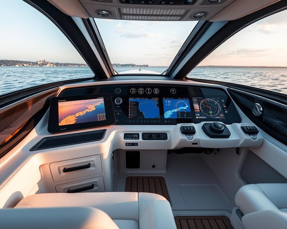 Moderne maritime Elektronikgeräte