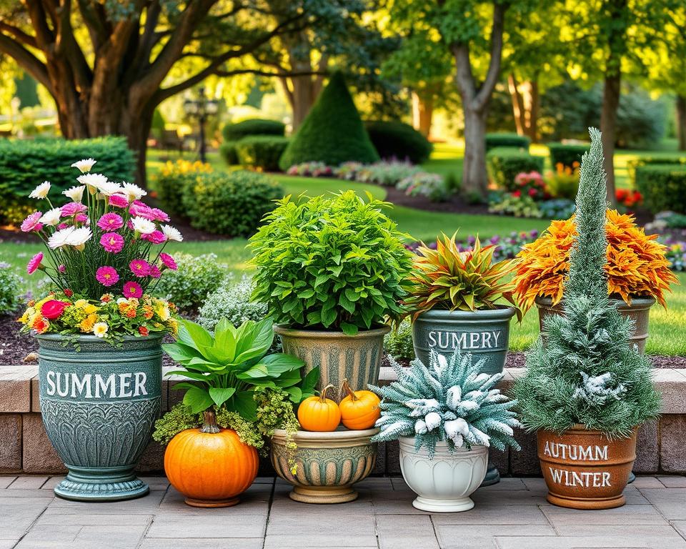 Outdoor-Pflanzkübel für jede Jahreszeit